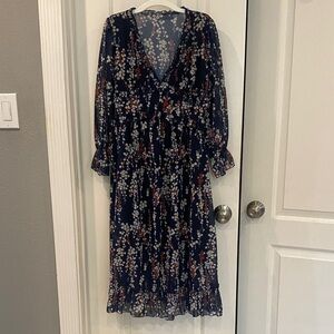 Floral Navy Dress
